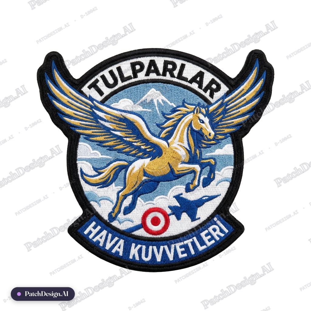 Tulparlar patch yapsana hava kuvvetleri ile ilgili — custom patch designed with AI