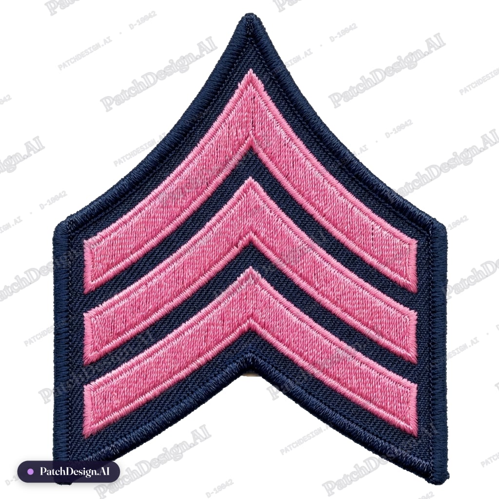 Change the yellow to pink. — custom patch designed with AI