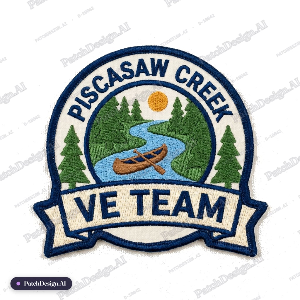 Piscasaw Creek VE Team — custom patch designed with AI