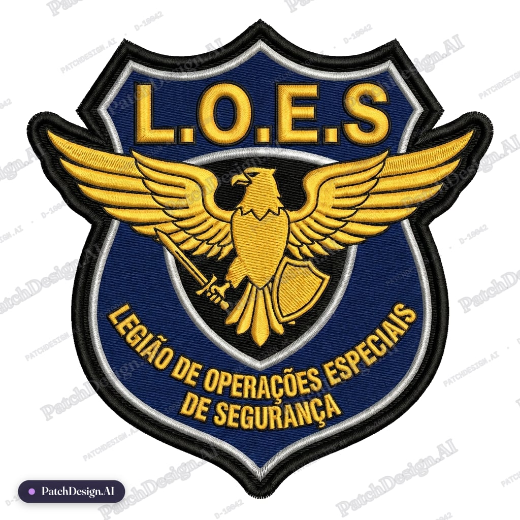 L.O.E.S - LEGIÃO DE OPERAÇÕES ESPECIAIS DE SEGURANÇA — custom patch designed with AI