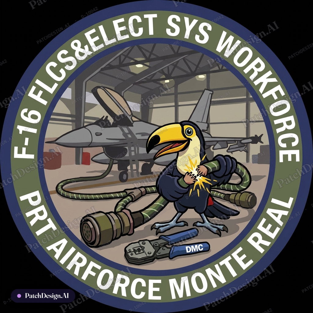 Draw this patch in another way — custom patch designed with AI
