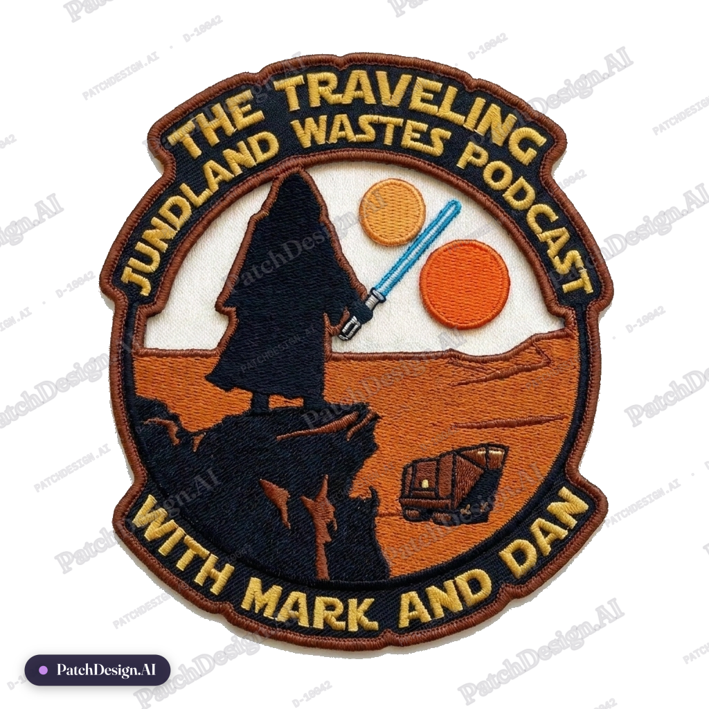 Can the patch be made without the black square around it? — custom patch designed with AI