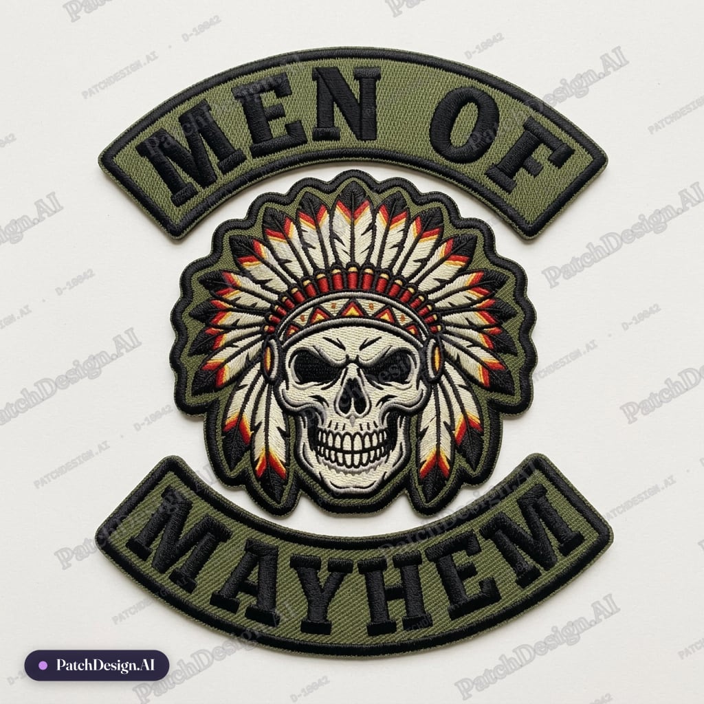 Separate the lower and upper rockers — custom patch designed with AI