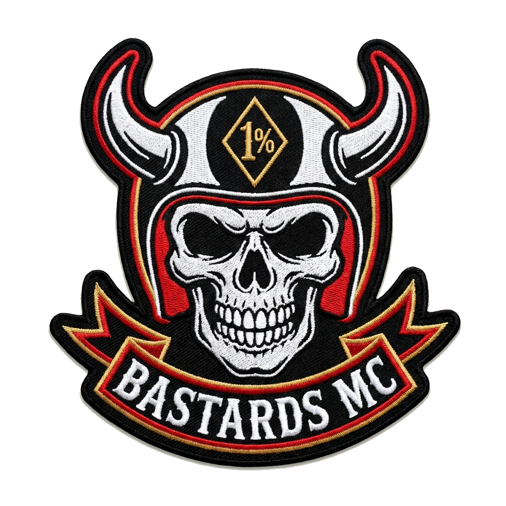 1% motorclub patches bastards mc