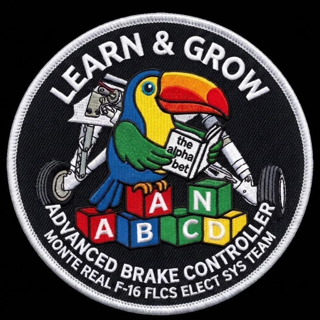 White on the outer edge — custom patch designed with AI