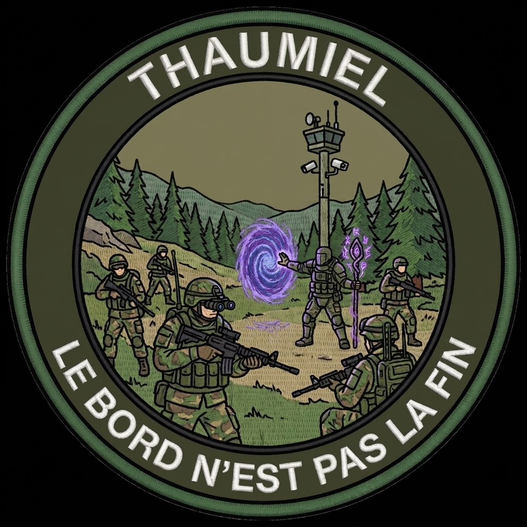A military patch of a Command Branch named "Thaumiel", a secretive clandestine …