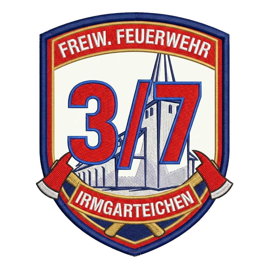 Need a patch for a fire department. Put “3/7” in the center (sir this is the FD number). U — custom patch designed with AI