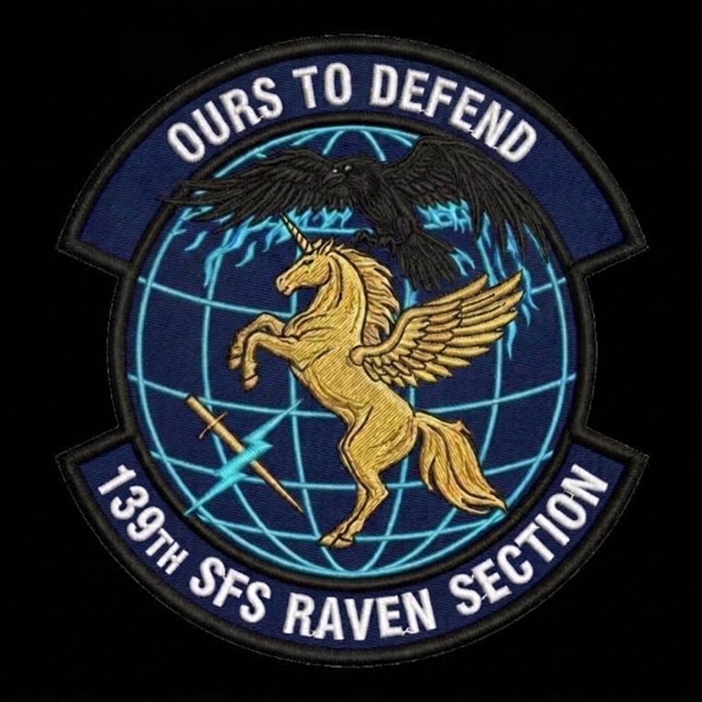 Change the wings on the unicorn to just small ones like the original patch — custom patch designed with AI
